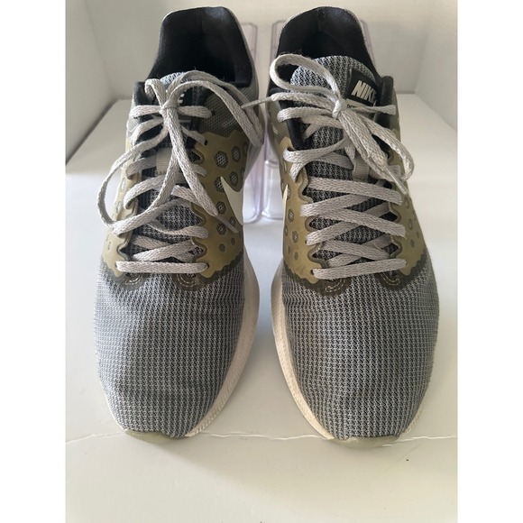 Nike Downshifter 8 Running Shoes Mens Size 9.5 Gray‎ White Sneakers - Picture 2 of 7